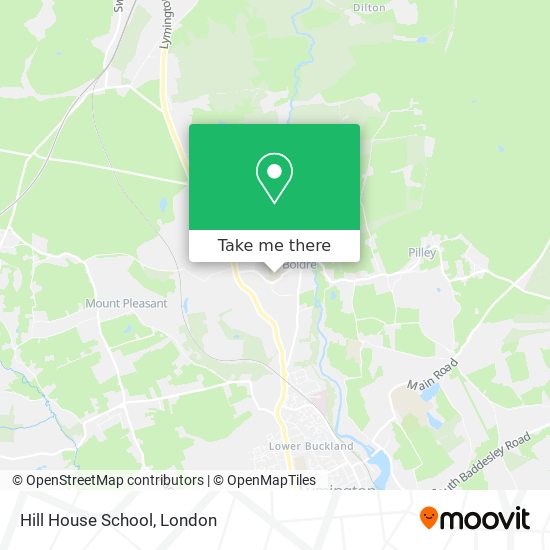 Hill House School map