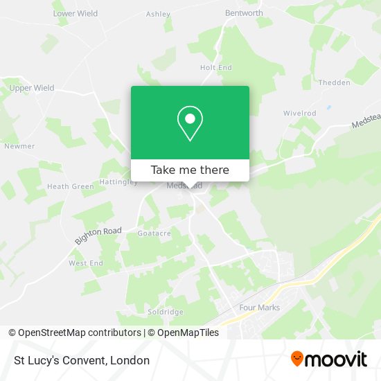 St Lucy's Convent map