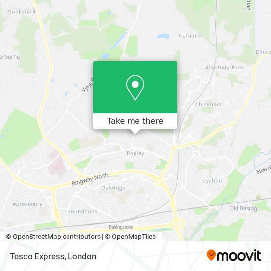 Tesco Express map