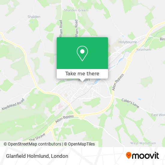 Glanfield Holmlund map