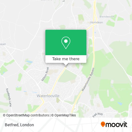 Betfred map