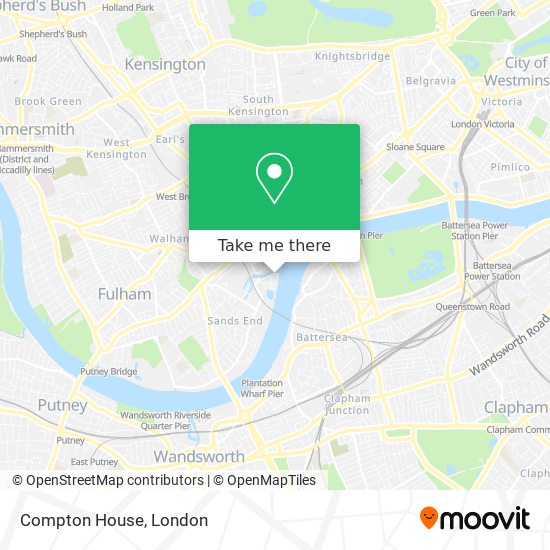 Compton House map