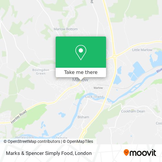 Marks & Spencer Simply Food map
