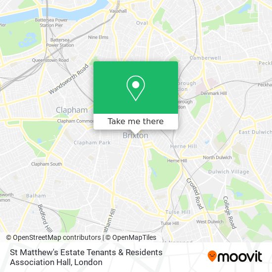 St Matthew's Estate Tenants & Residents Association Hall map