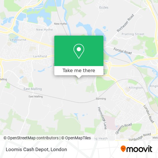 Loomis Cash Depot map
