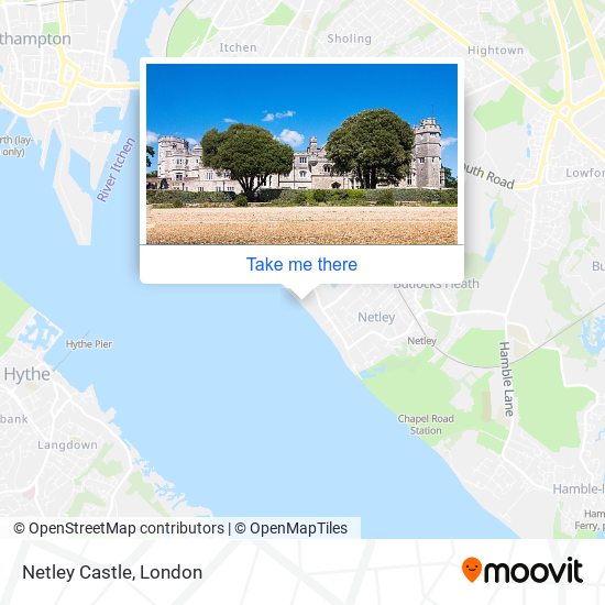 Netley Castle map