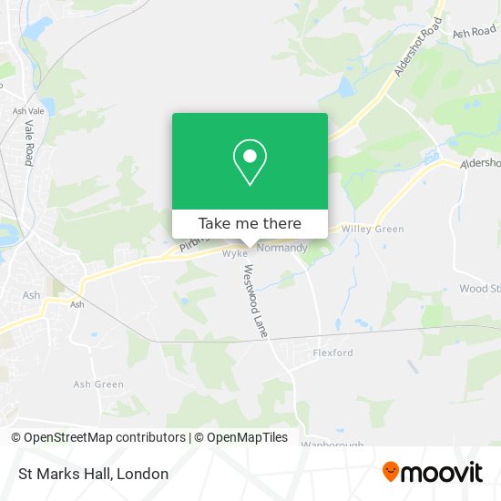 St Marks Hall map