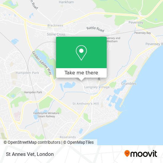 St Annes Vet map