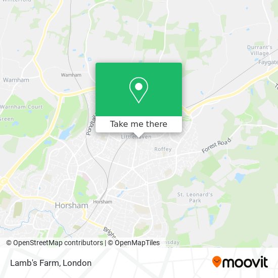 Lamb's Farm map