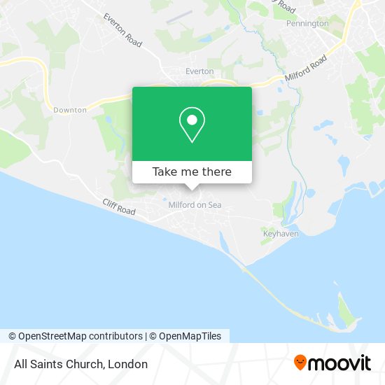 All Saints Church map
