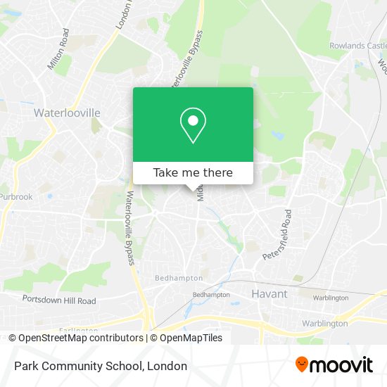 Park Community School map