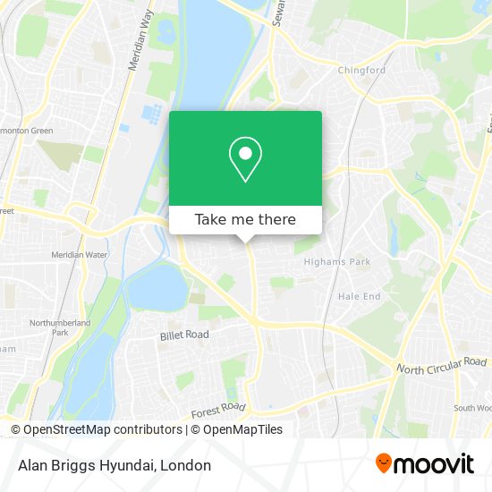 Alan Briggs Hyundai map