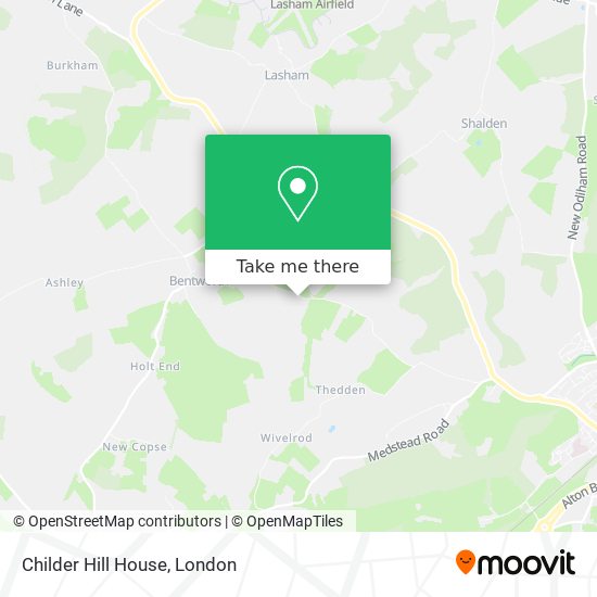 Childer Hill House map