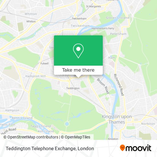 Teddington Telephone Exchange map