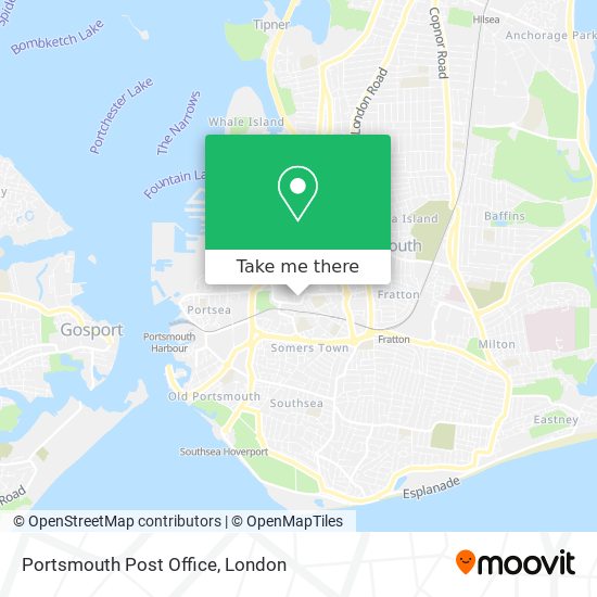 Portsmouth Post Office map