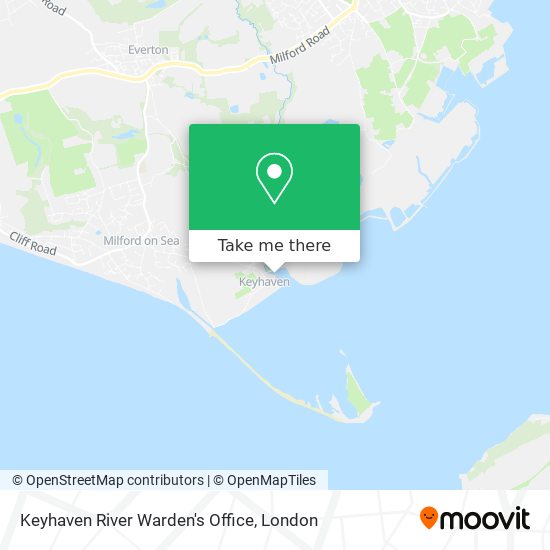 Keyhaven River Warden's Office map