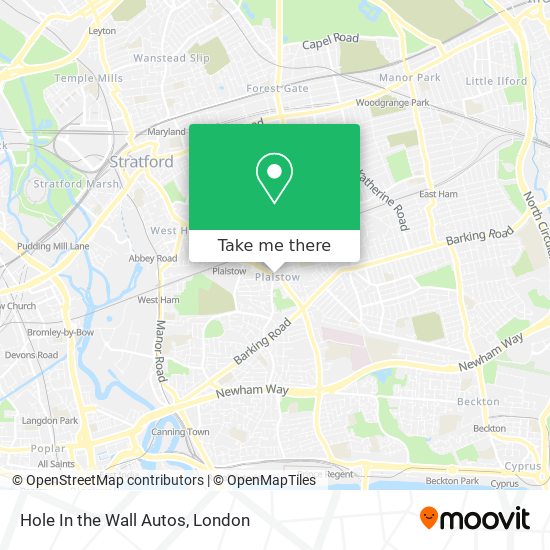 Hole In the Wall Autos map