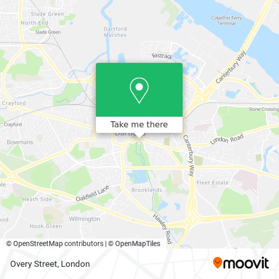 Overy Street map