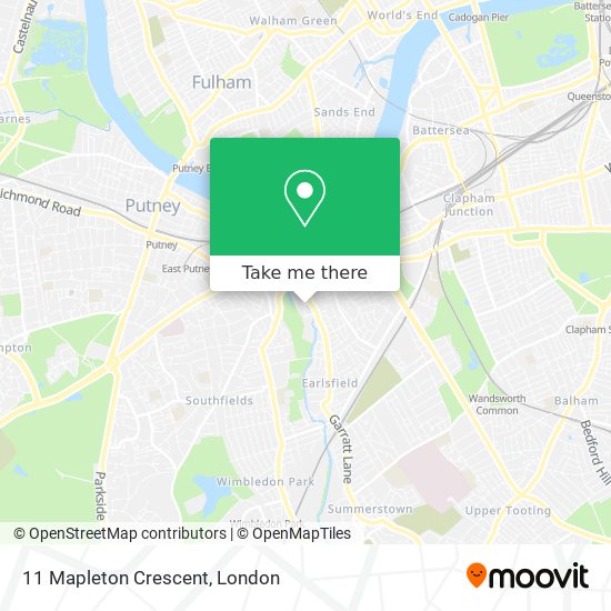 11 Mapleton Crescent map