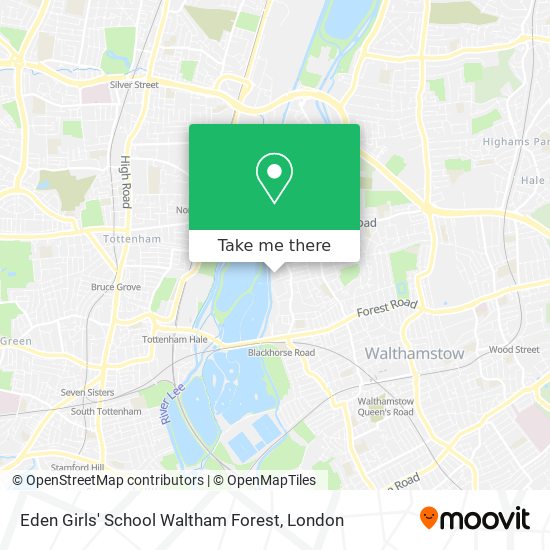 Eden Girls' School Waltham Forest map