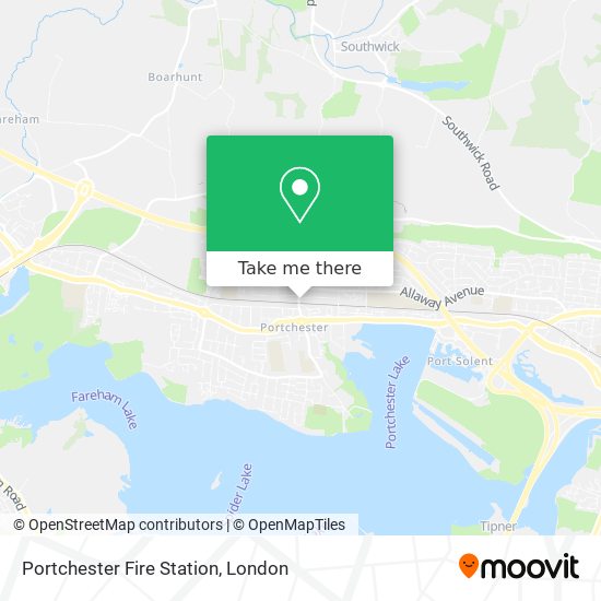 Portchester Fire Station map