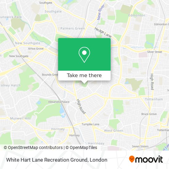 White Hart Lane Recreation Ground map