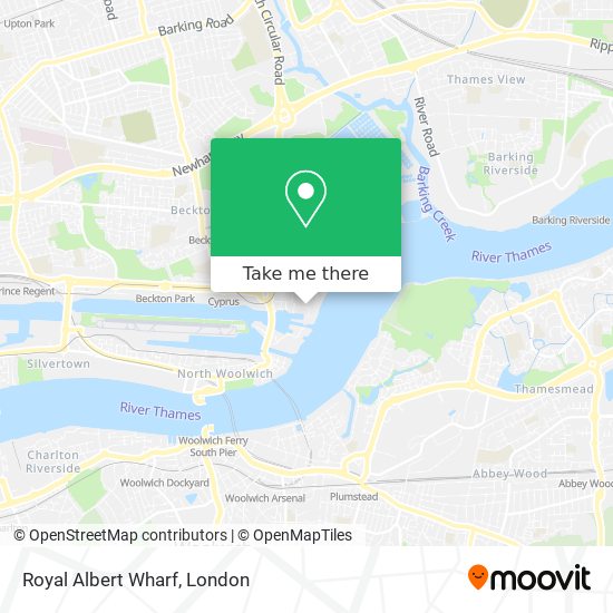 Royal Albert Wharf map