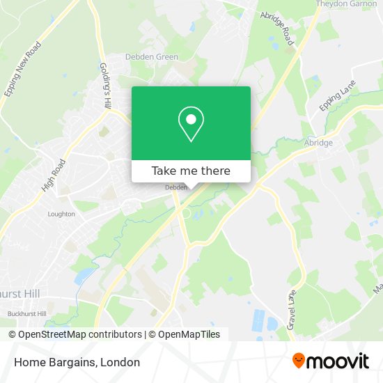 Home Bargains map
