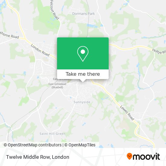Twelve Middle Row map