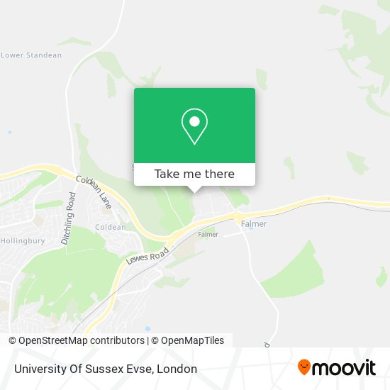 University Of Sussex Evse map