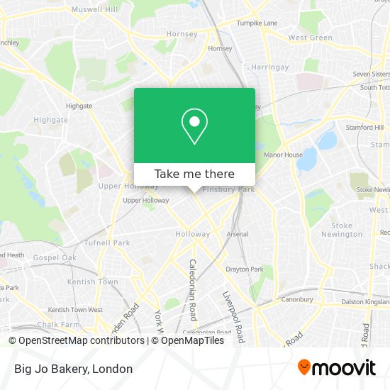 Big Jo Bakery map
