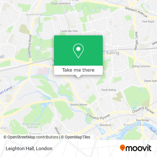 Leighton Hall map