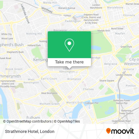 Strathmore Hotel map
