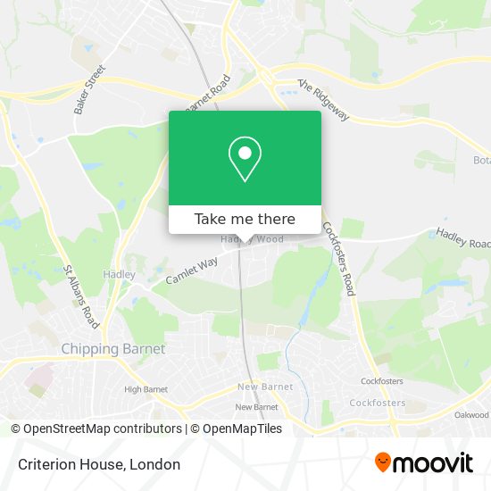 Criterion House map