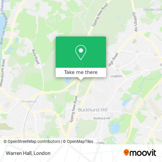 Warren Hall map