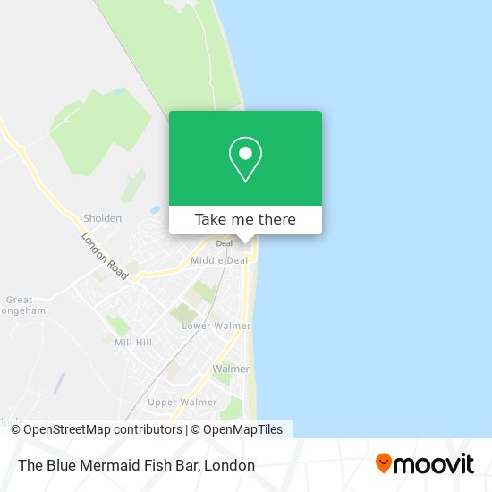 The Blue Mermaid Fish Bar map