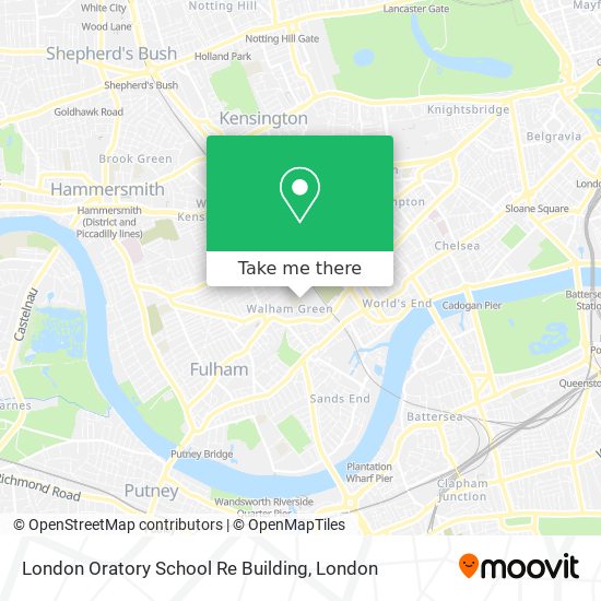 London Oratory School Re Building map