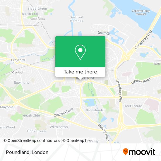 Poundland map
