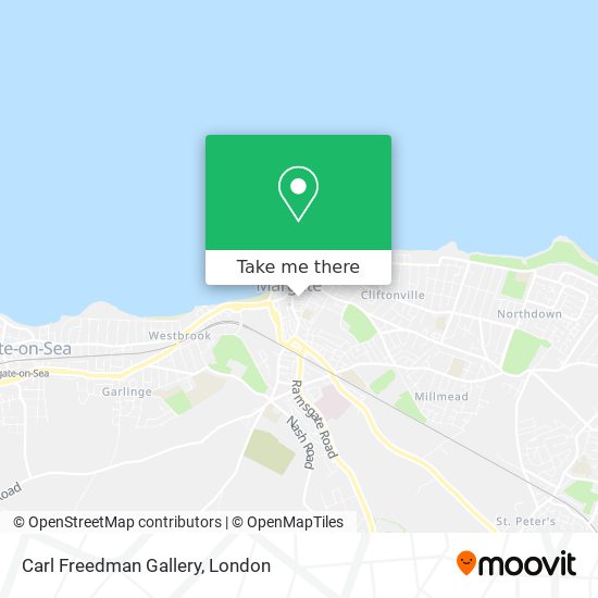 Carl Freedman Gallery map