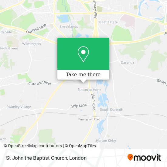 St John the Baptist Church map