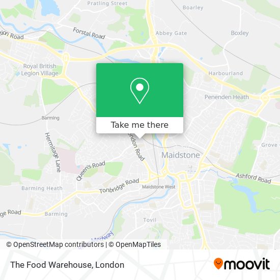 The Food Warehouse map