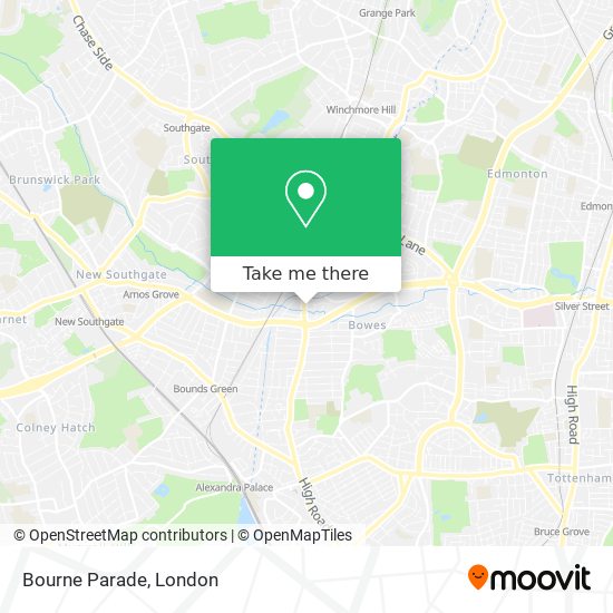Bourne Parade map