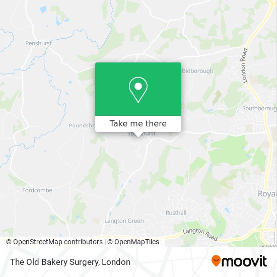 The Old Bakery Surgery map