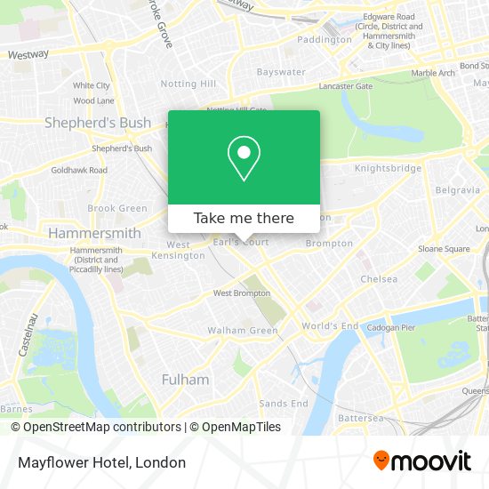 Mayflower Hotel map