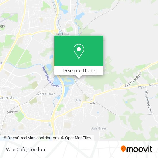 Vale Cafe map