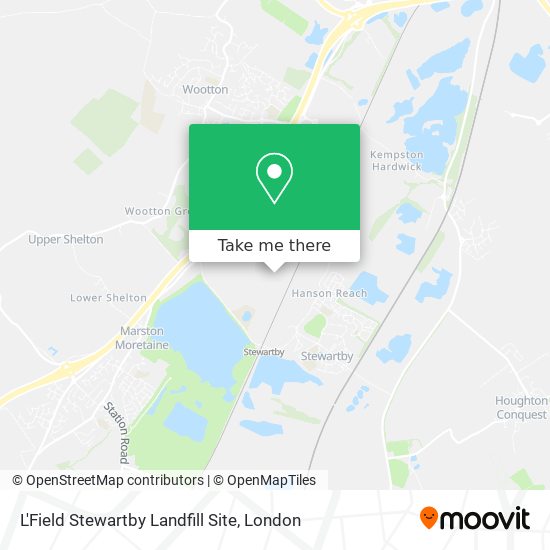 L'Field Stewartby Landfill Site map