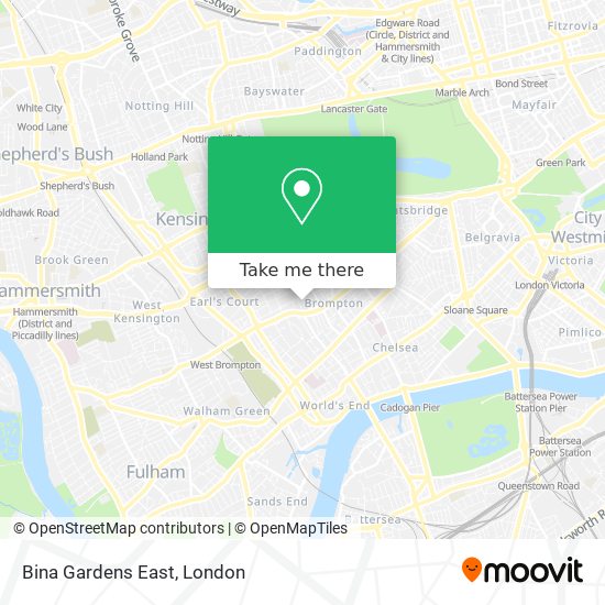 Bina Gardens East map