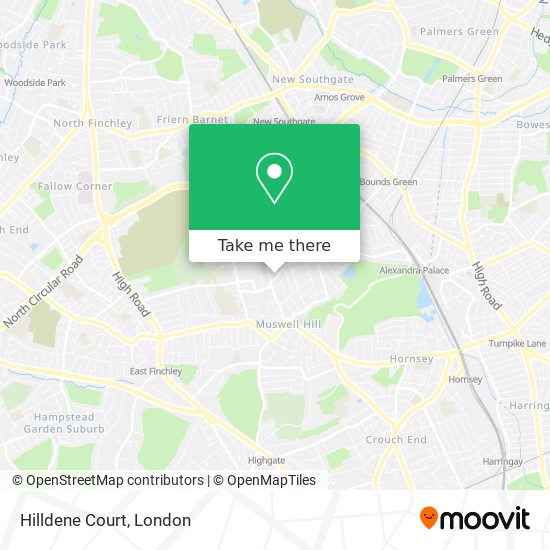 Hilldene Court map