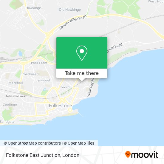 Folkstone East Junction map