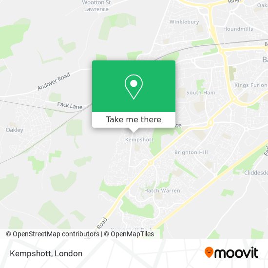 Kempshott map